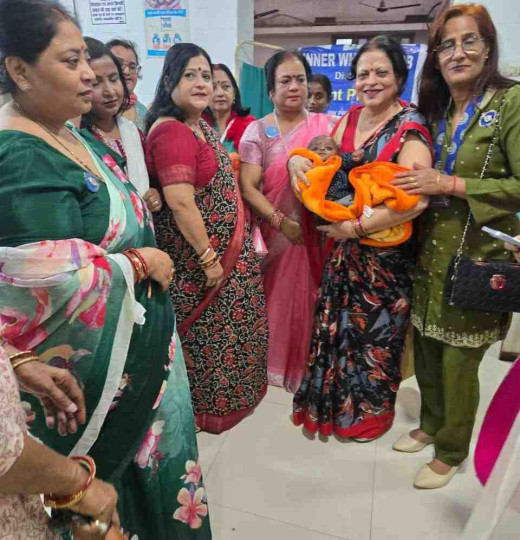 गर्भवती महिलाओं व नवजात शिशुओं के स्वास्थ्य पर इनरव्हील क्लब का जागरूकता कार्यक्रम